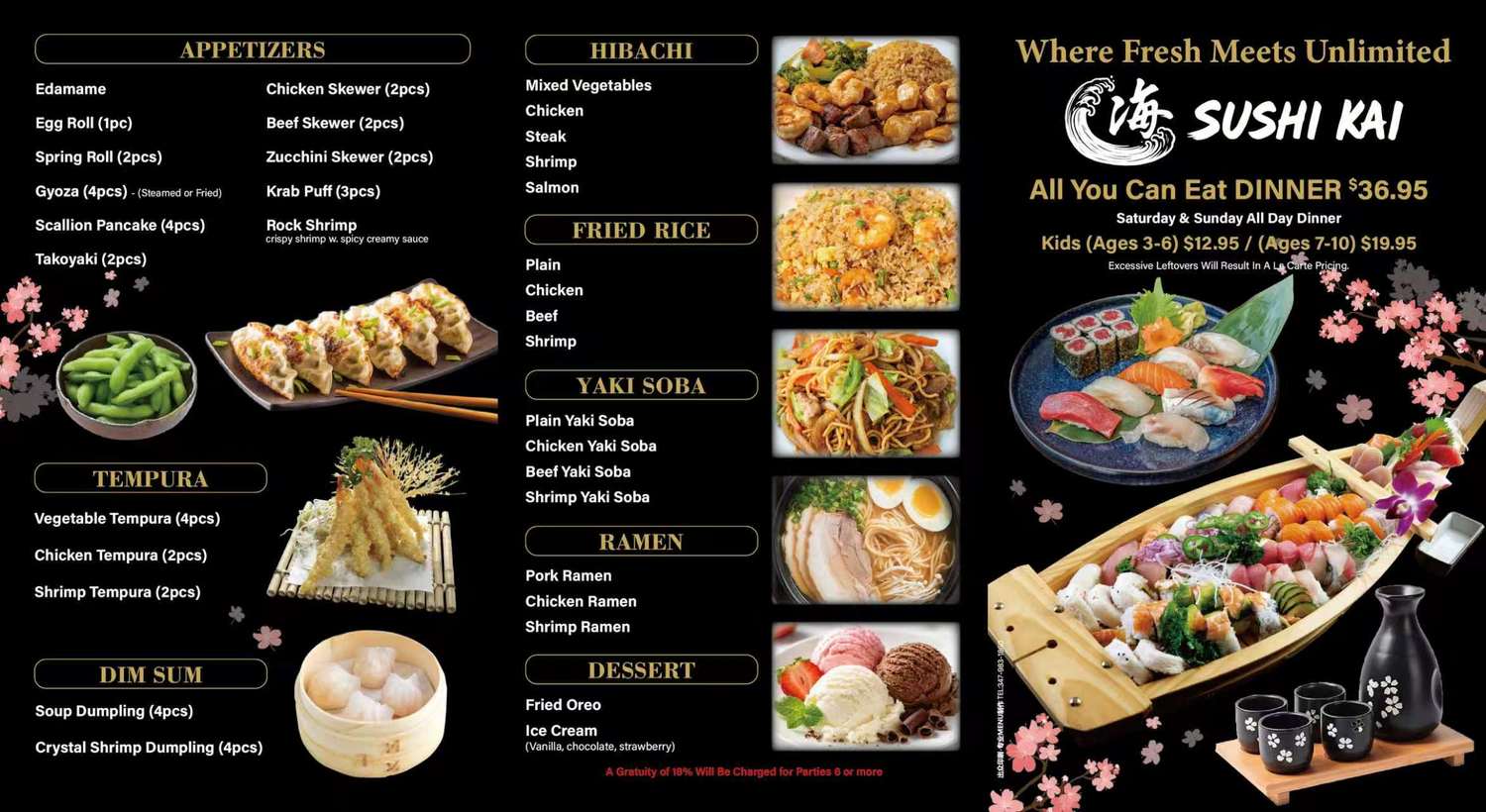 Restaurant menu 3, detailed description provided below