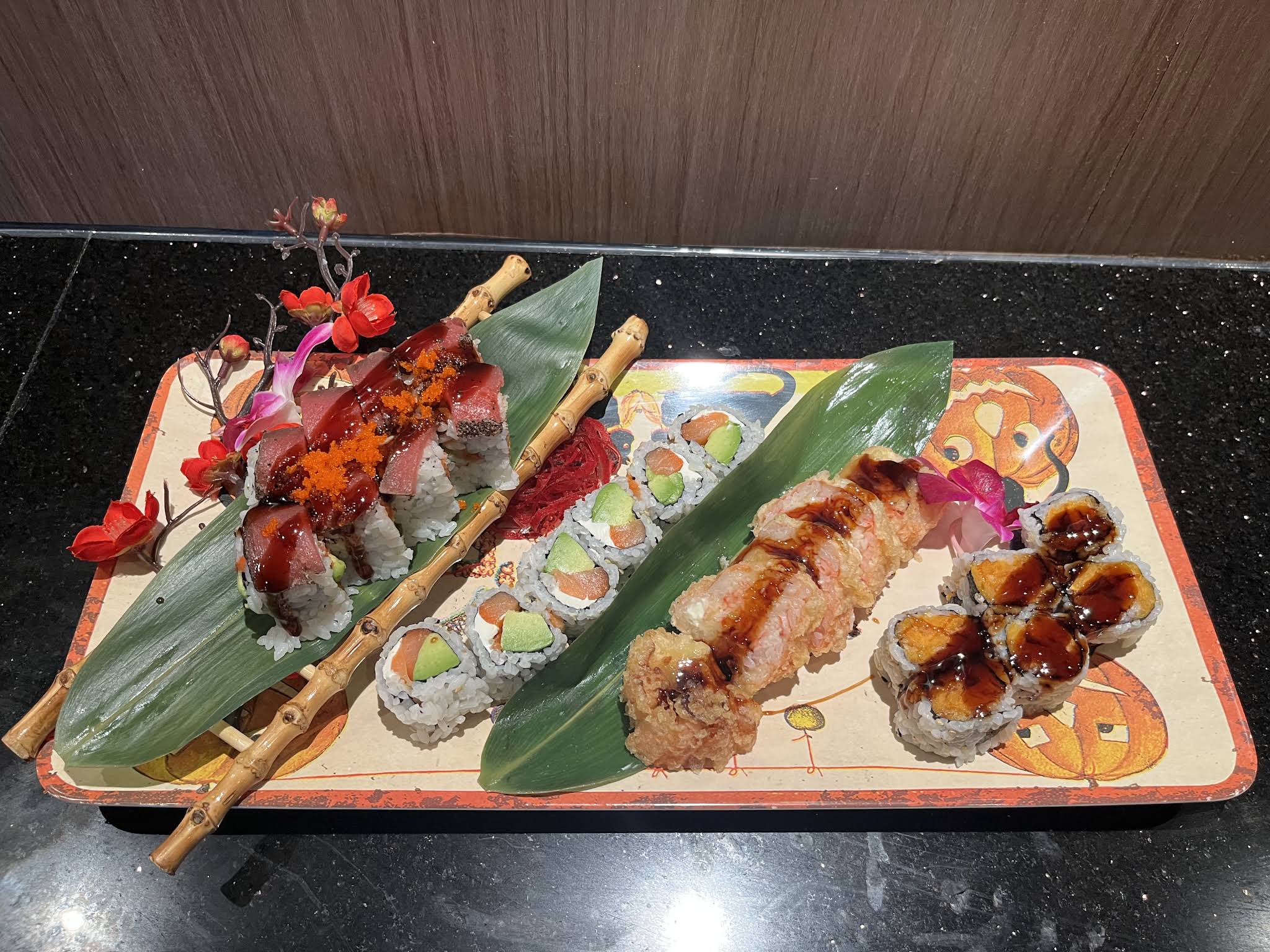 Assorted signature maki rolls at Sushi Kami, a Japanese Restaurant in Lakewood Ranch