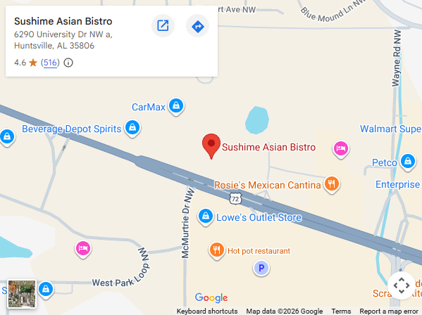 Location, 6290 University Dr NW a, Huntsville, AL 35806
