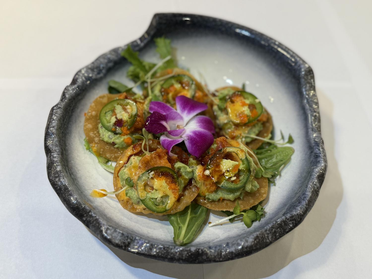 Tuna Tostadas at Sushi Rock and Grill, Japanese Restaurant in Altamonte Springs