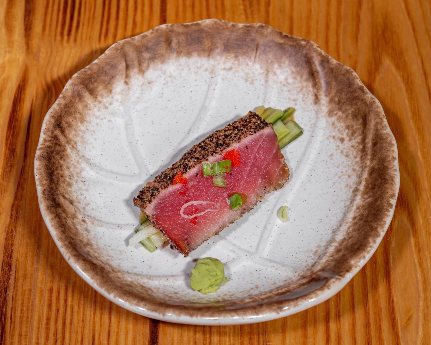Pepper Tuna at Sushi Shima, Japanese Restaurant in Staten Island