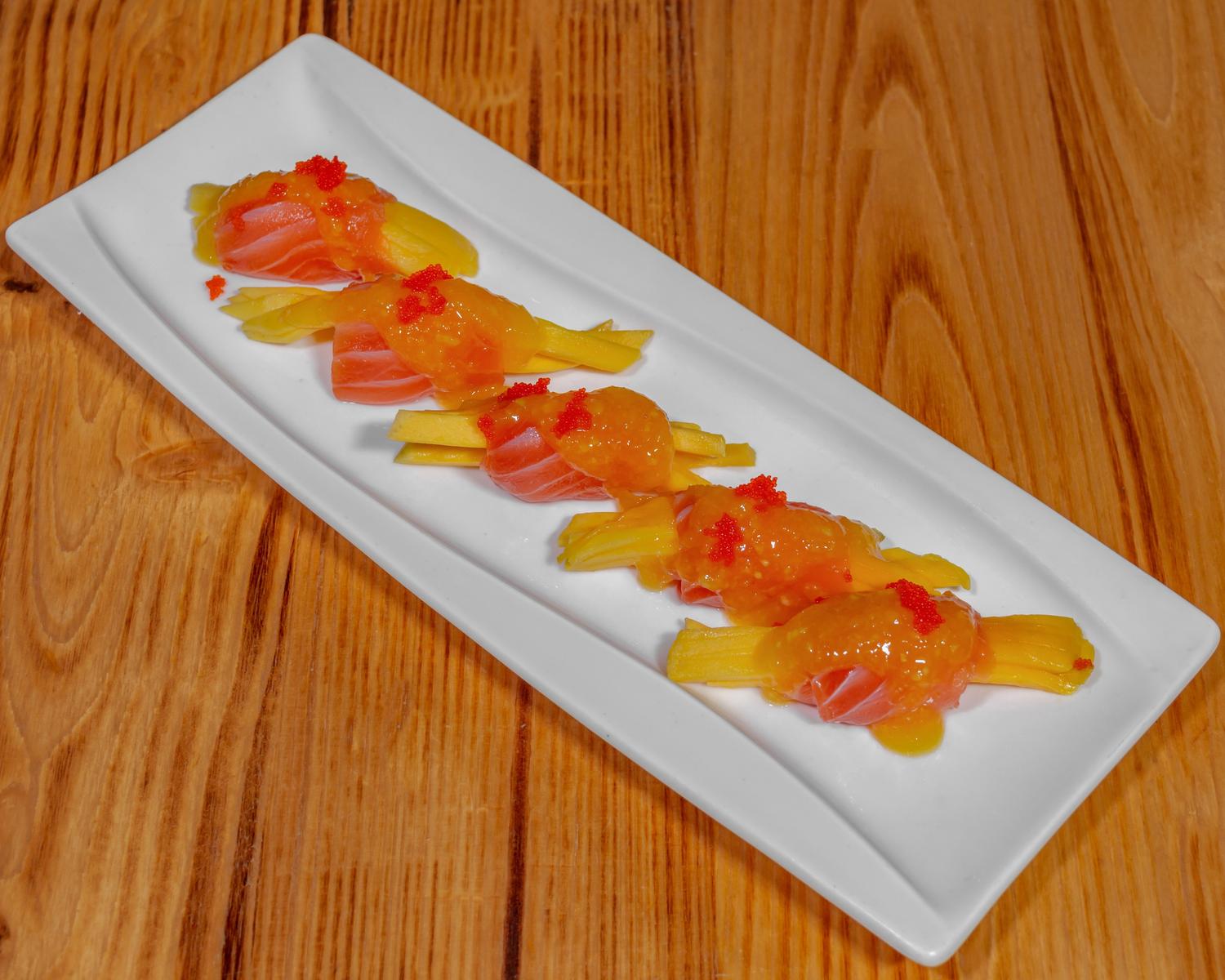 Salmon Mango Appetizer at Sushi Shima, Japanese Restaurant in Staten Island