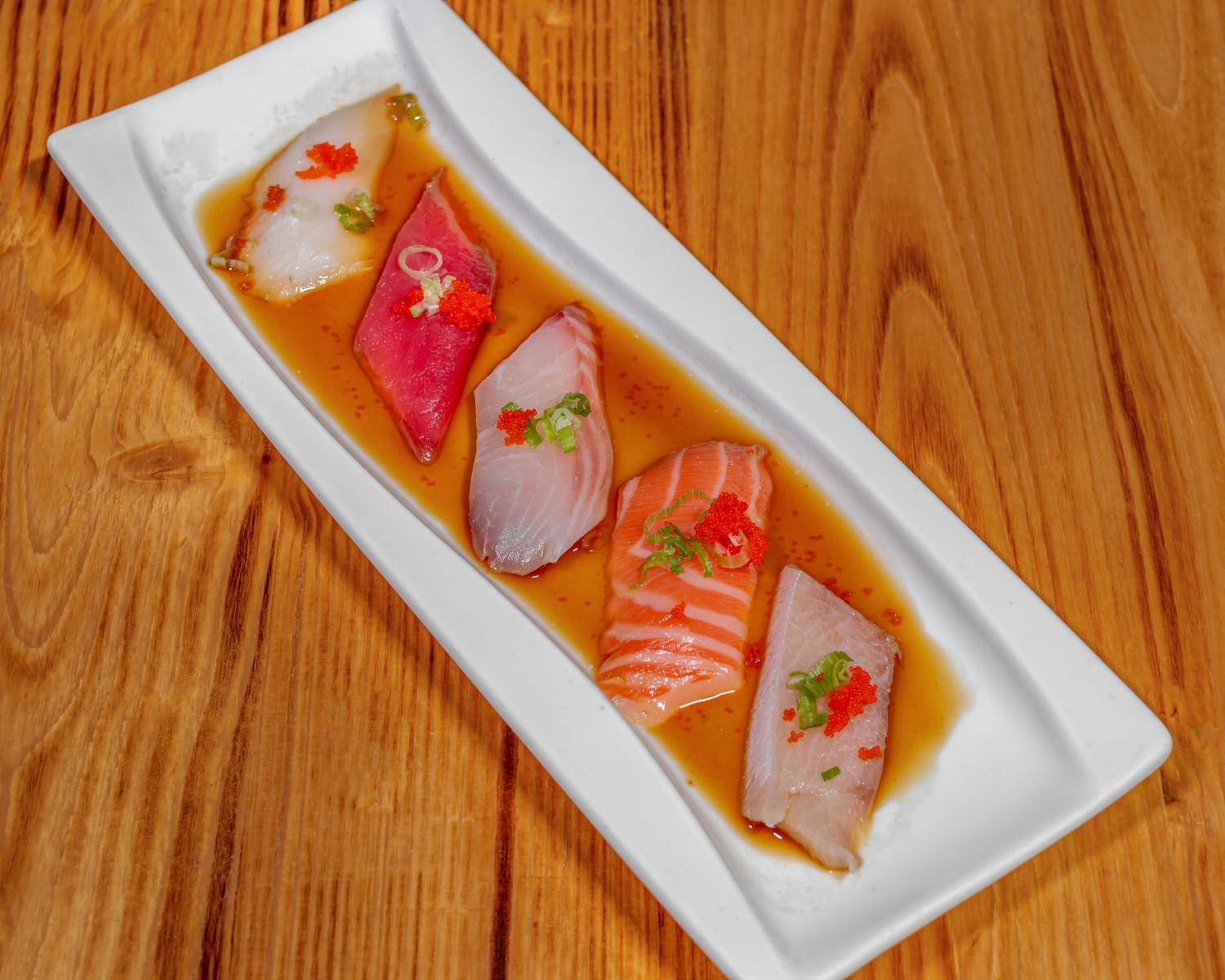 Sashimi Appetizer with Ponzu Sauce at Sushi Shima, Japanese Restaurant in Staten Island