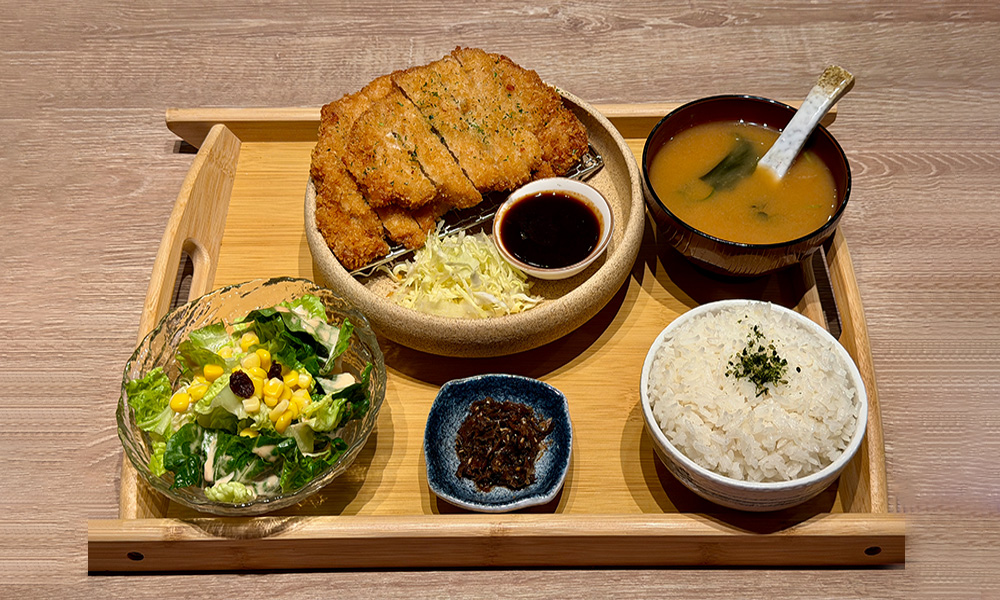 Tonkatsu lunch set with rice at Sushi Umami, a Japanese Restaurant in Milpitas
