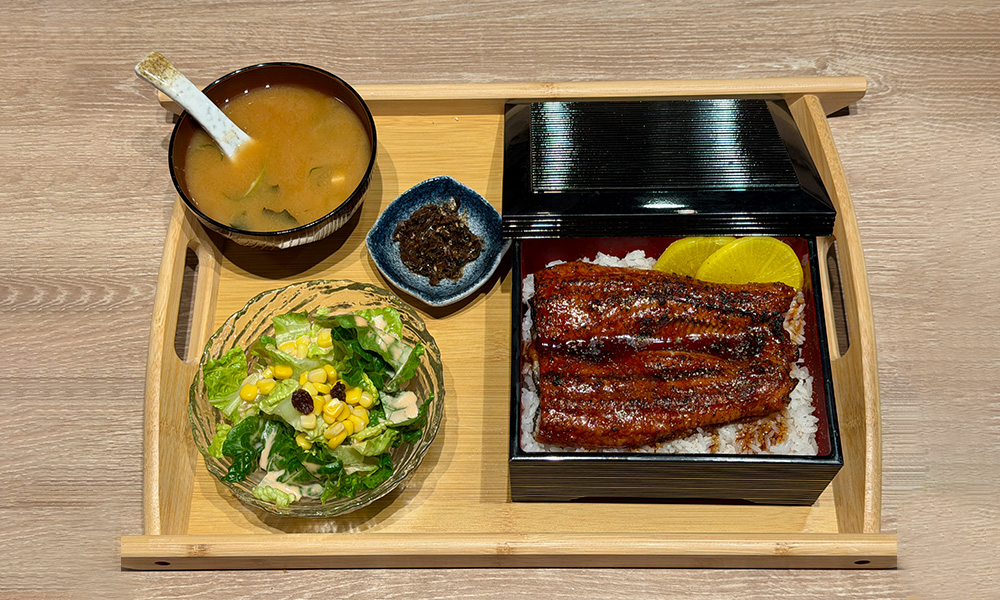 Unagi lunch set with rice at Sushi Umami, a Japanese Restaurant in Milpitas
