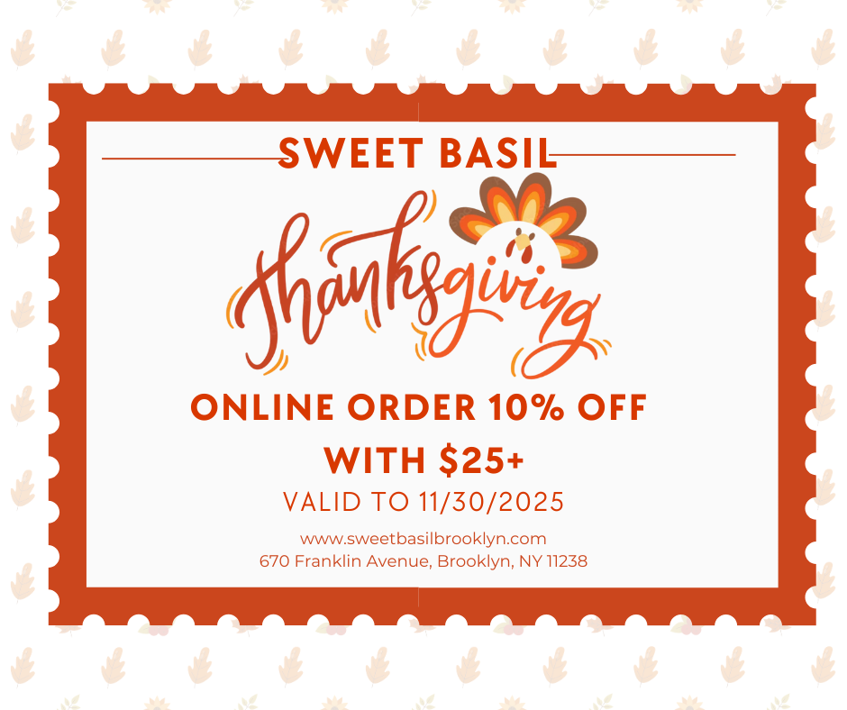 SWEET BASIL ONLINE ORDER 10% OFF