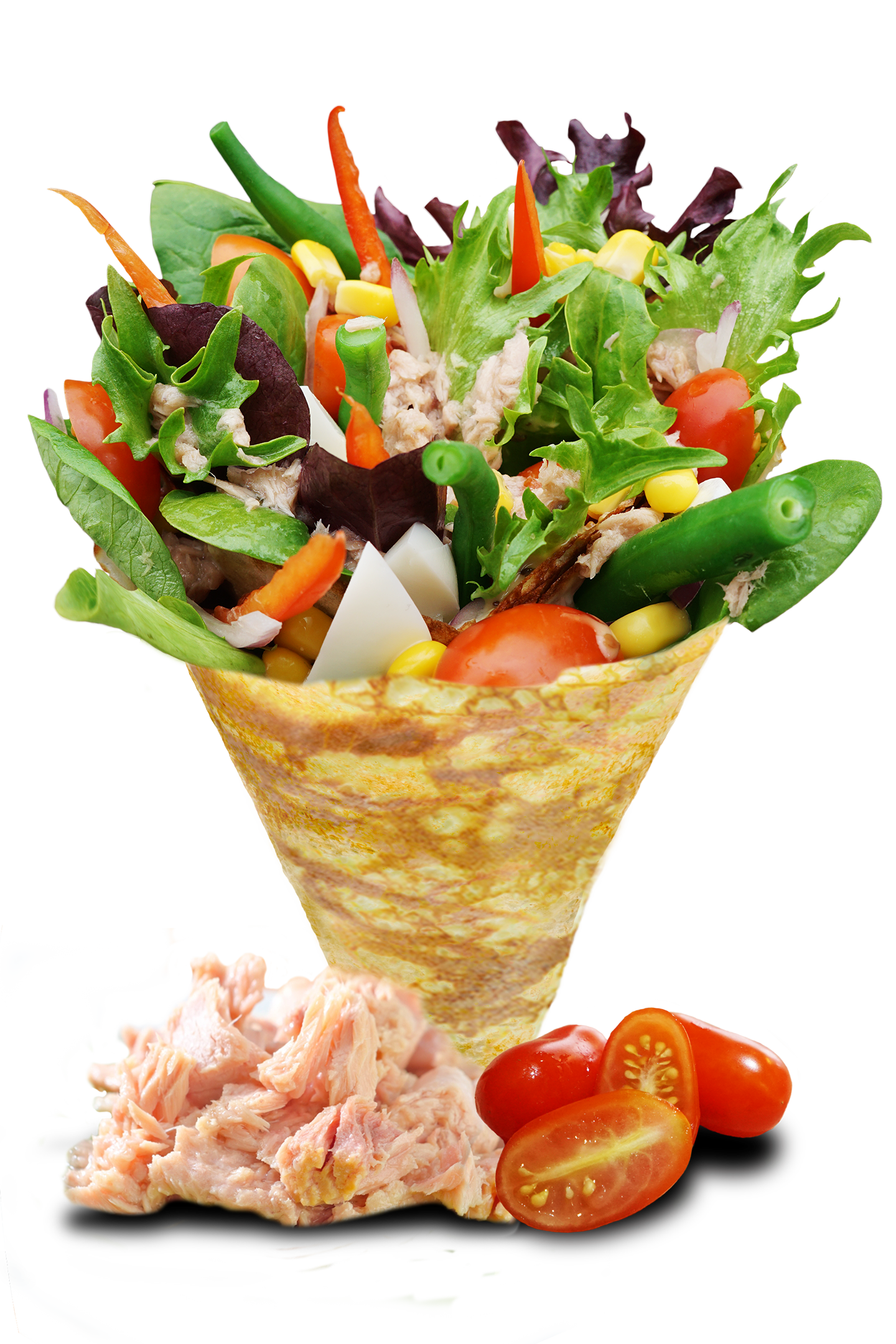 Tuna Nicoise at T-Swirl Crêpe，a Japanese Crêperie & Bubble Tea Shop in Phoenixville