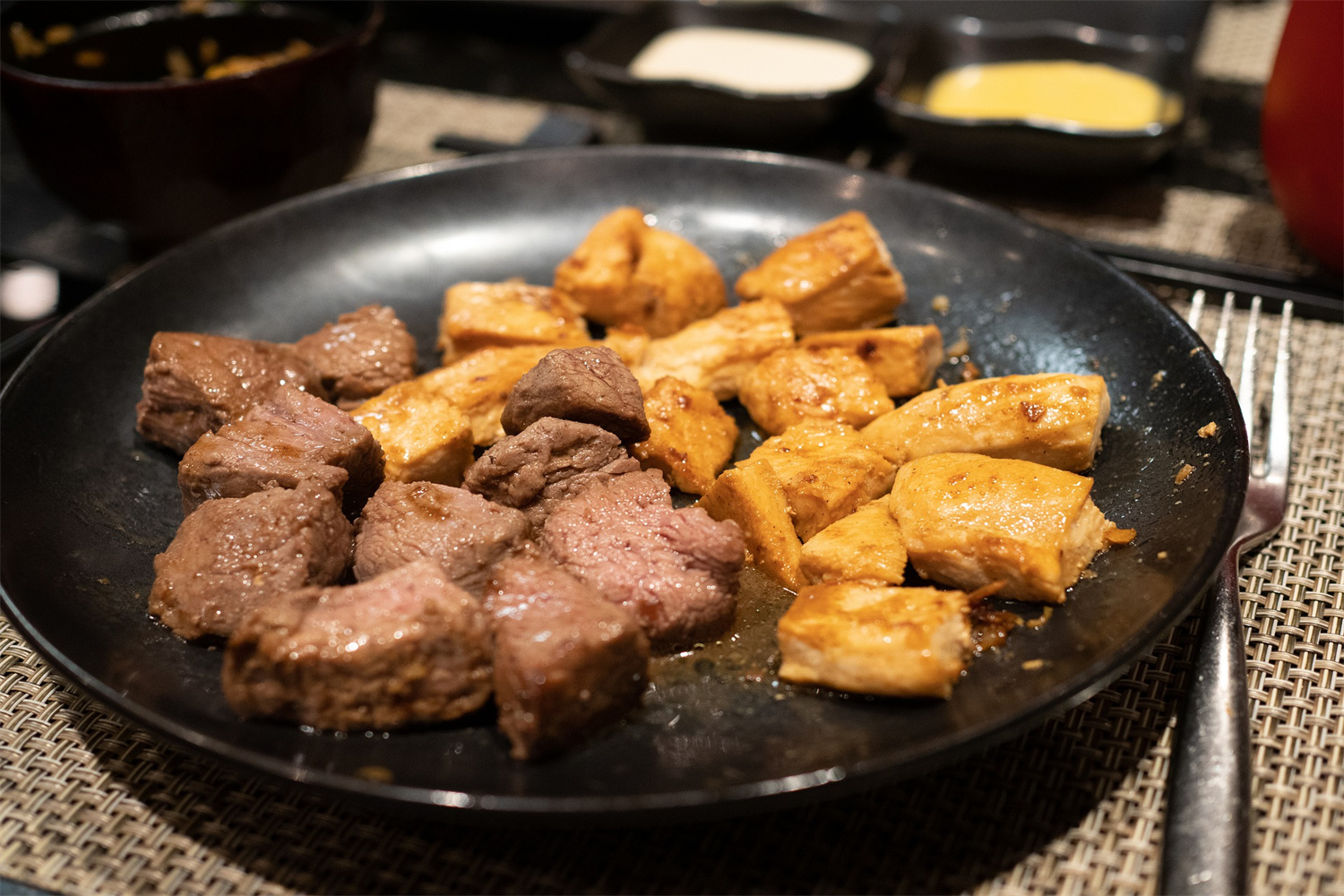 Pan-Fried Beef at Takumi Sushi & Hibachi, Japanese Restaurant in DeLand