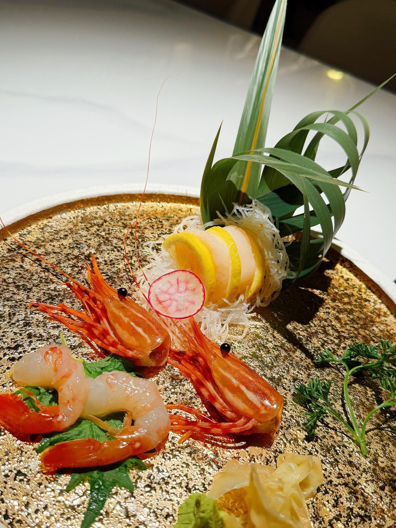 Premium sweet shrimp sashimi at Takumi Sushi A.Y.C.E, a Japanese Restaurant in Columbus