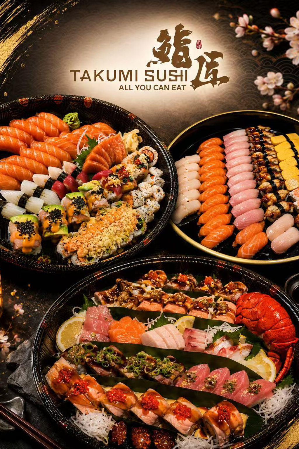 Sushi and Sashimi Platter at Takumi Sushi A.Y.C.E, a Japanese Restaurant in Columbus