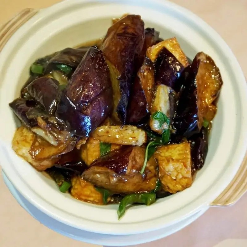 Eggplant w.Tofu Hot Pot at Tan's House Asian Cuisine, a Chinese restaurant in Yorba Linda