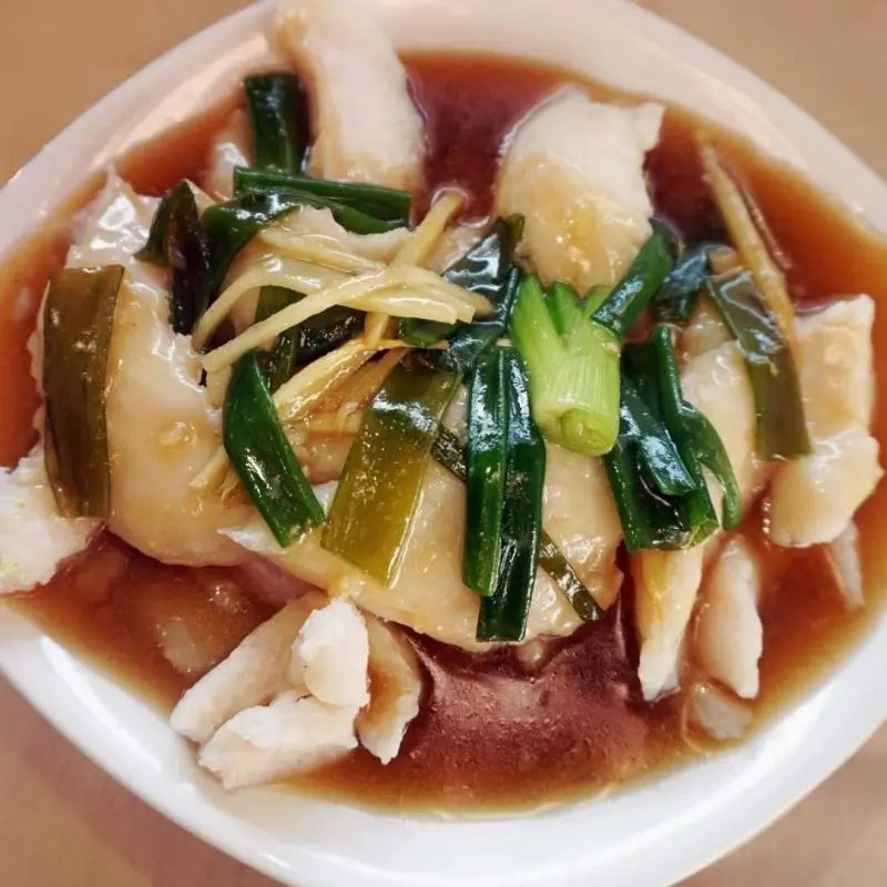 Fish w.Ginger & Scallions at Tan's House Asian Cuisine, a Chinese restaurant in Yorba Linda