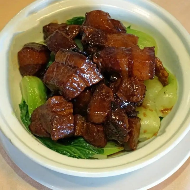 ShangHai Style Braised Pork in Brown Sauce at Tan's House Asian Cuisine, a Chinese restaurant in Yorba Linda