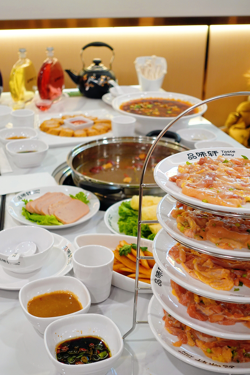 Taste the innovative chicken hot pot at Taste Alley 品味轩，a Asian Restaurant in Calgary