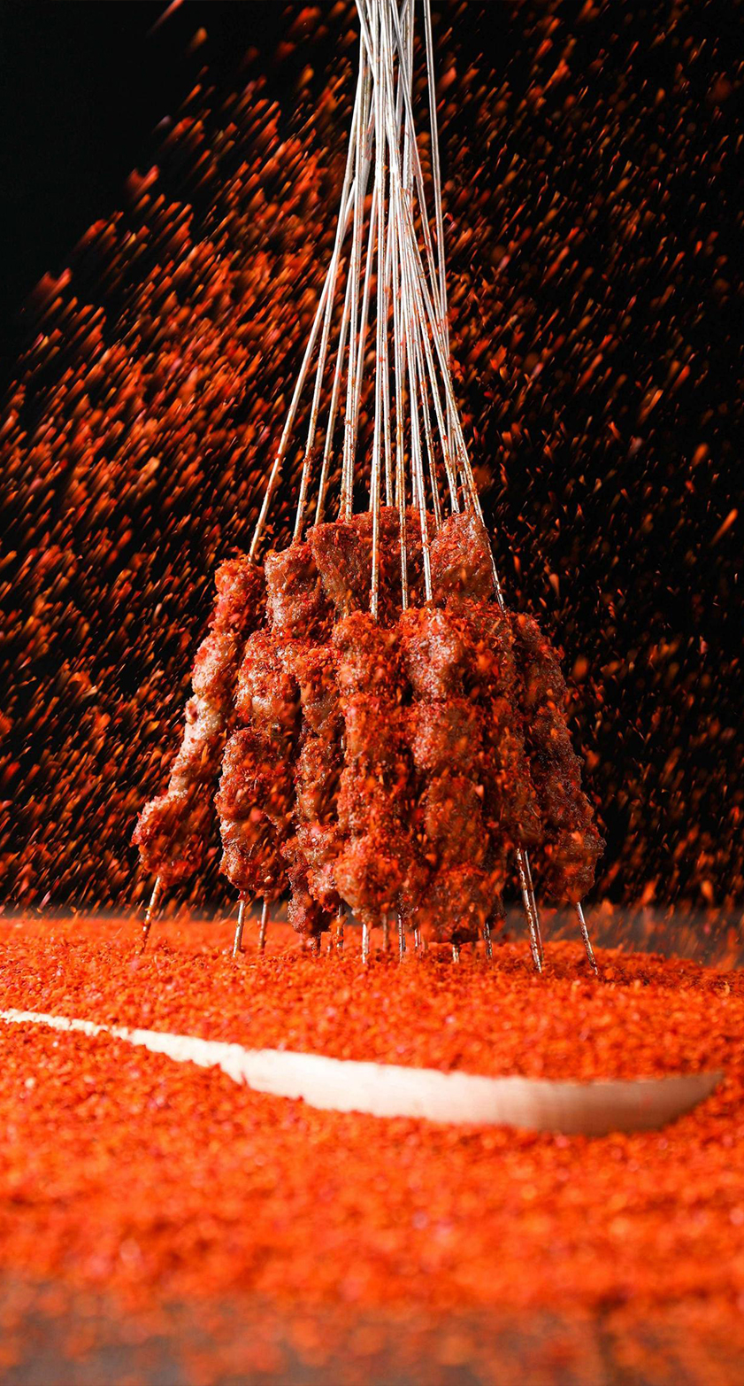 Spicy Grilled Beef Skewers