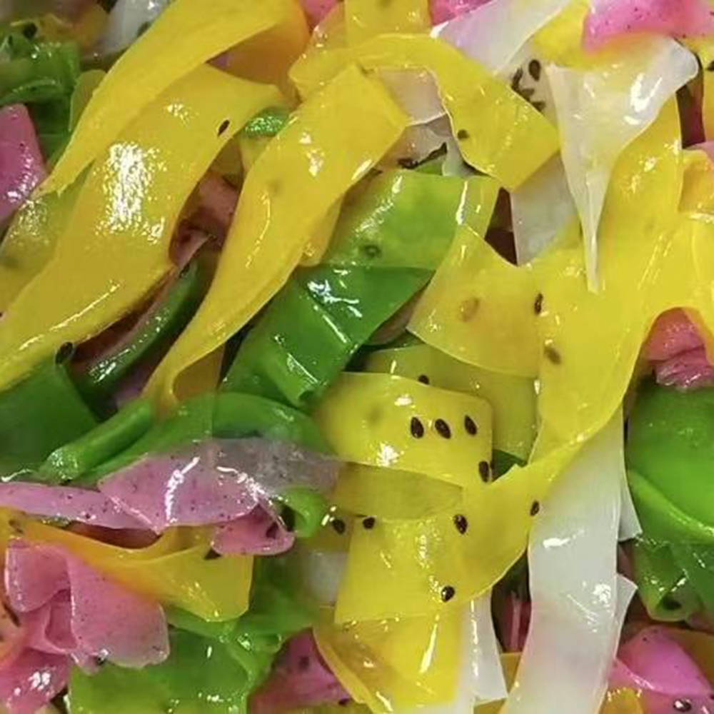 Vibrant homemade vegetable cold noodles at Taste of Xi'an, a Chinese Restaurant in Cromwell