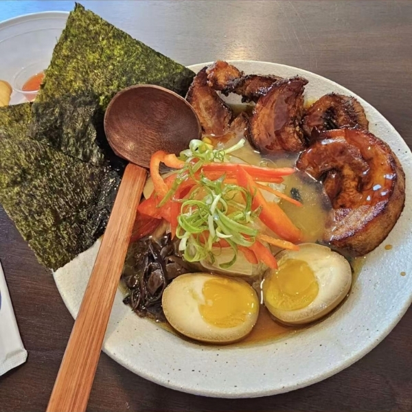 Ramen with pork chashu, soft-boiled egg, nori at Tasty Ramen, a Ramen Restaurant in New Port Richey