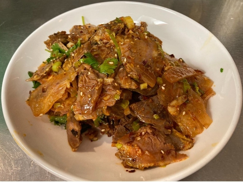 Sliced Beef & Tendon Chili Sauce at Tasty Szechuan Concord, a Chinese restaurant in Concord