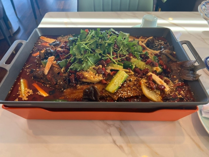 Spicy Grilled Fish at Tasty Szechuan Concord, a Chinese restaurant in Concord