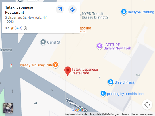 Location, 3 Lispenard St, New York, NY 10013