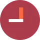 Red circular clock icon for business hours display at Tea.Lab, a Bubble Tea Store in FL
