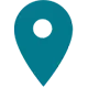 Teal location pin icon for store navigation at Tea.Lab, a Bubble Tea Store in FL