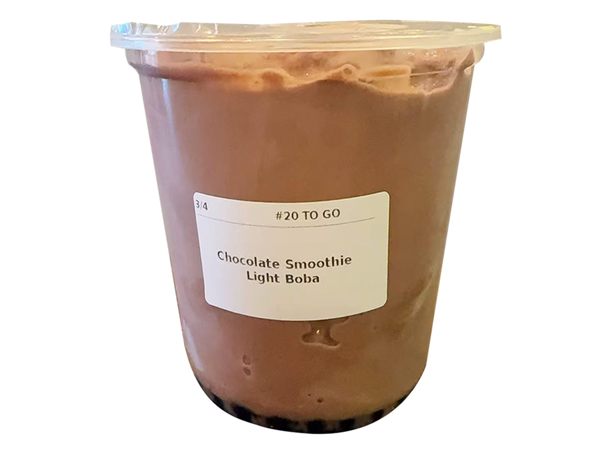 Chocolate Smoothie Light Boba at Tea N Tea，a Bubble Tea Shop in Northridge