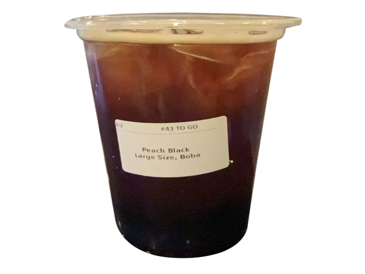 Peach Black at Tea N Tea，a Bubble Tea Shop in Northridge