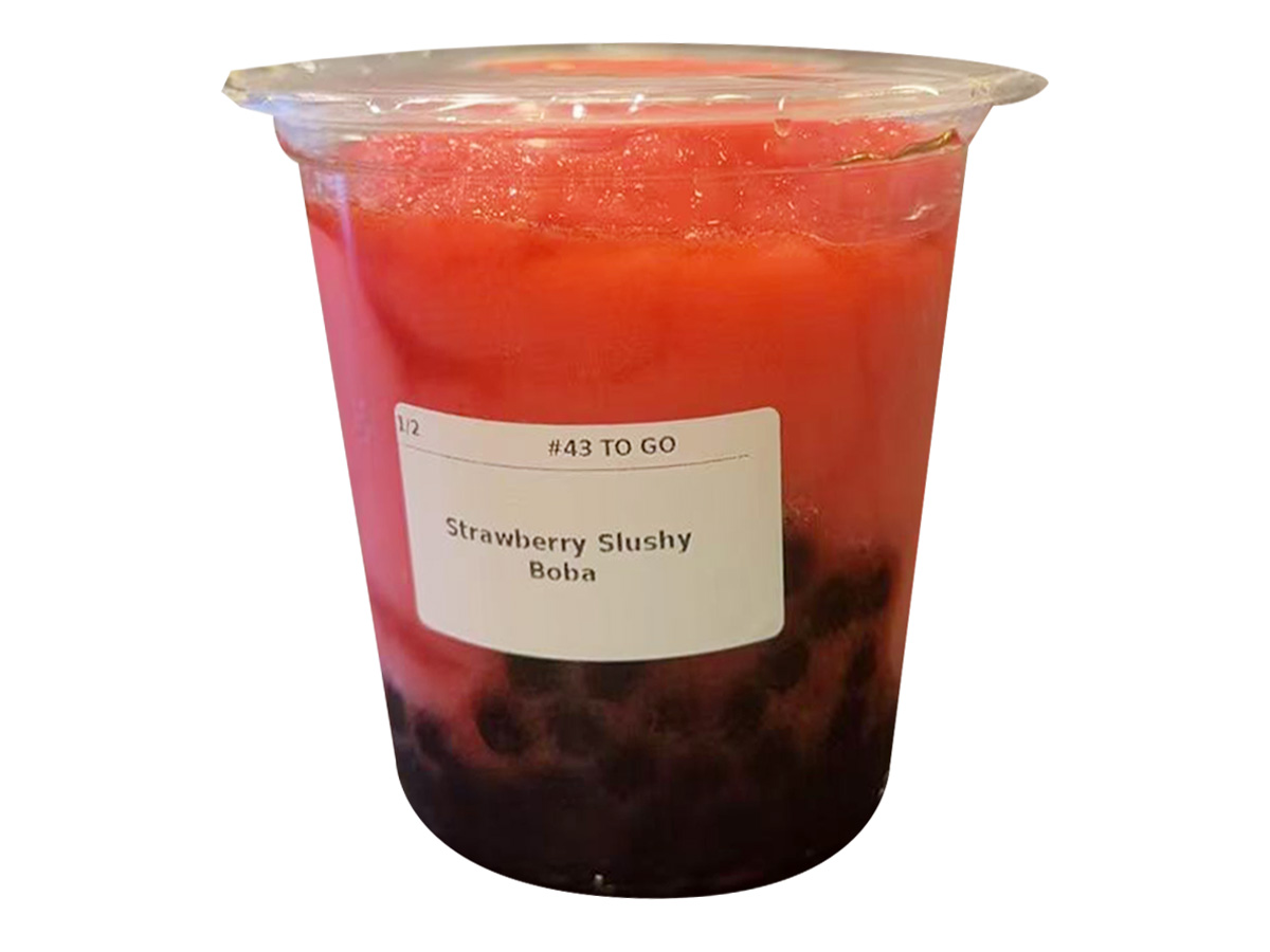 Strawberry Slushy Boba at Tea N Tea，a Bubble Tea Shop in Northridge