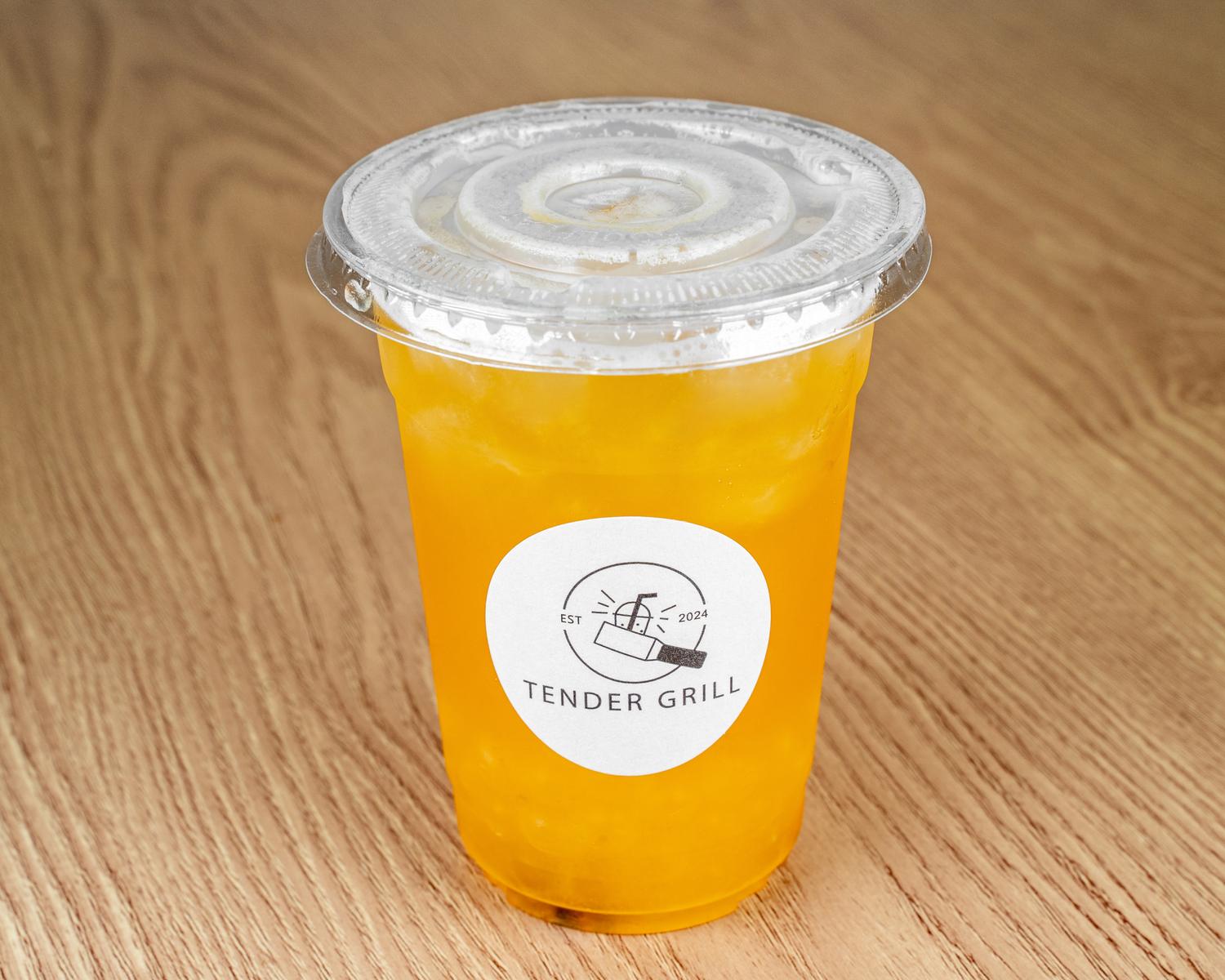 Tender-Grill-Teppanyaki-Restaurant-Passion-fruit-green-tea-Philadelphia Passion fruit green tea at Tender Grill, a Teppanyaki restaurant in Philadelphia