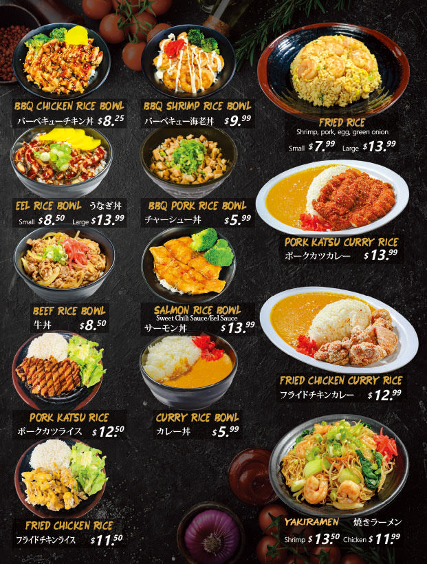 Ten Gu Ramen Menu Page 4, a Ramen restaurant in Bakersfield