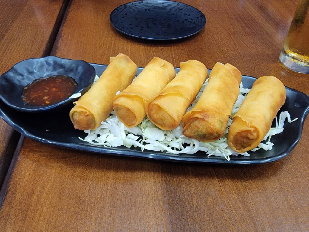 Fried Spring rolls at Tengu Ramen Visalia, a JRamen restaurant in Visalia