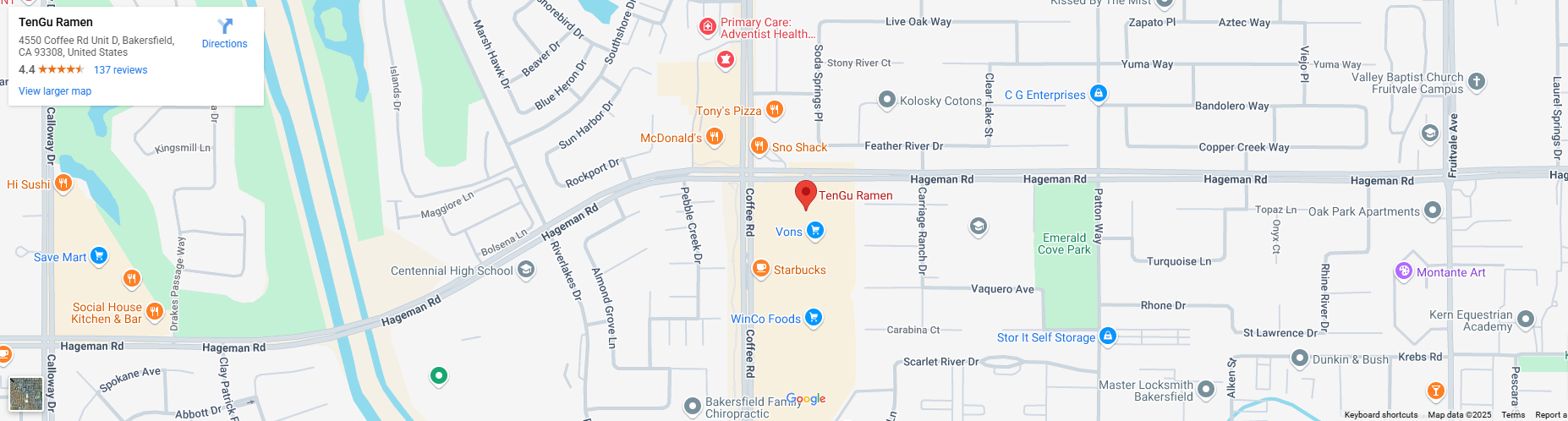 Location, 4550 Coffee Rd Unit D, Bakersfield, CA 93308