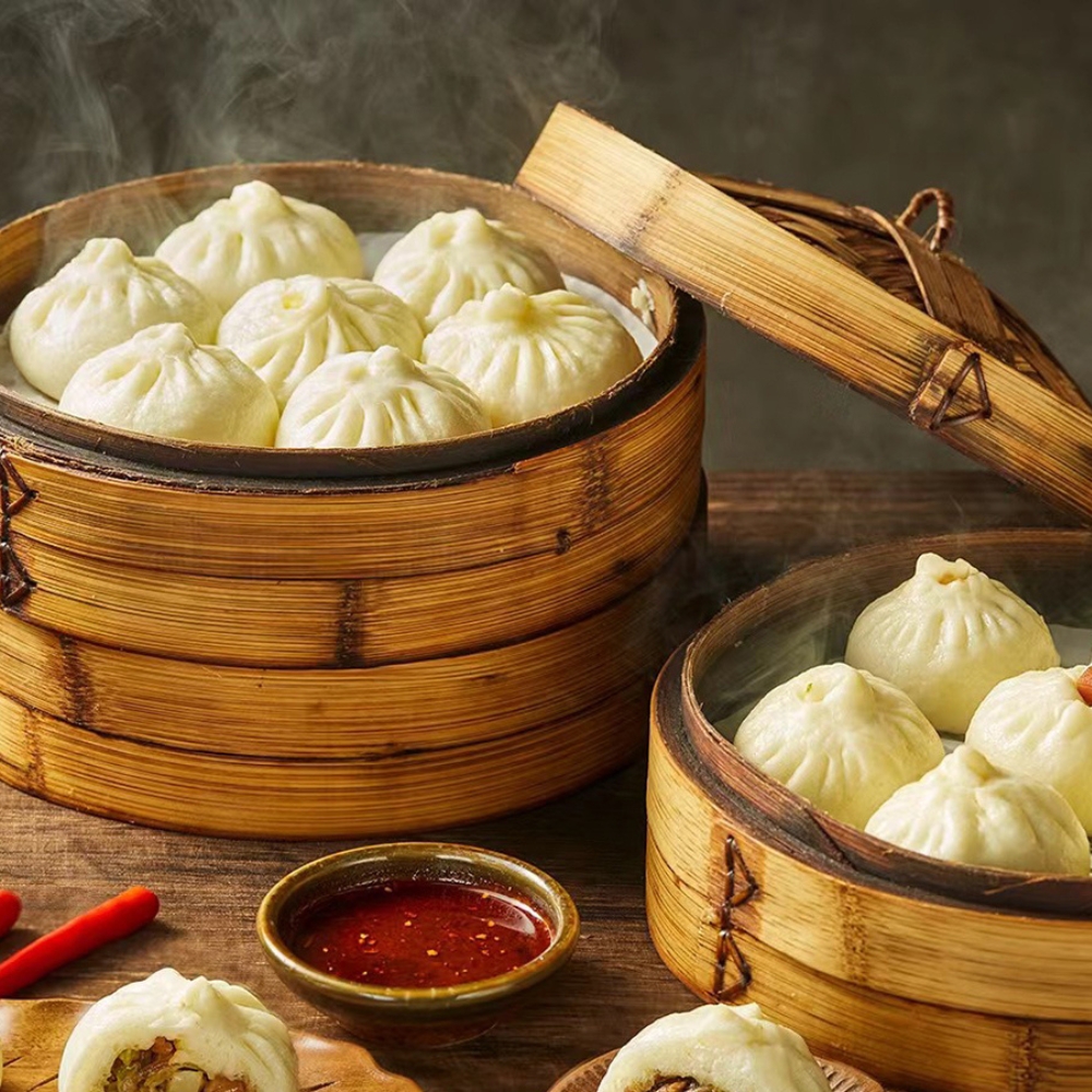 Fluffy steamed buns with savory fillings at Ten Seconds Rice Noodle & Ramen, a Asian Restaurant in Jacksonville