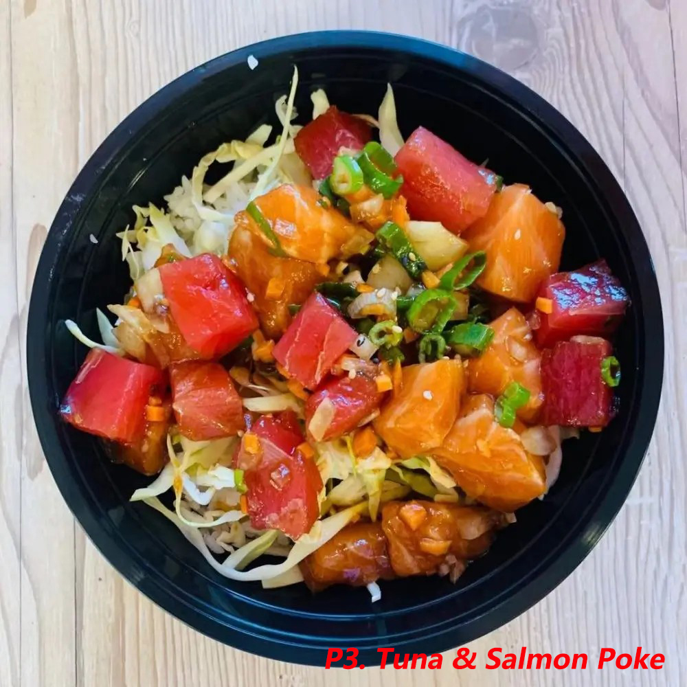 Tuna & Salmon Poke at Teppanyaki, a Japanese Teppanyaki & Hawaiian Fusion Restaurant in Elko