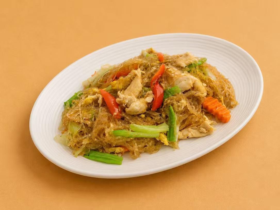 Angel noodles with chicken and vegetables at Thai Society, a Thai Restaurant in Westfield