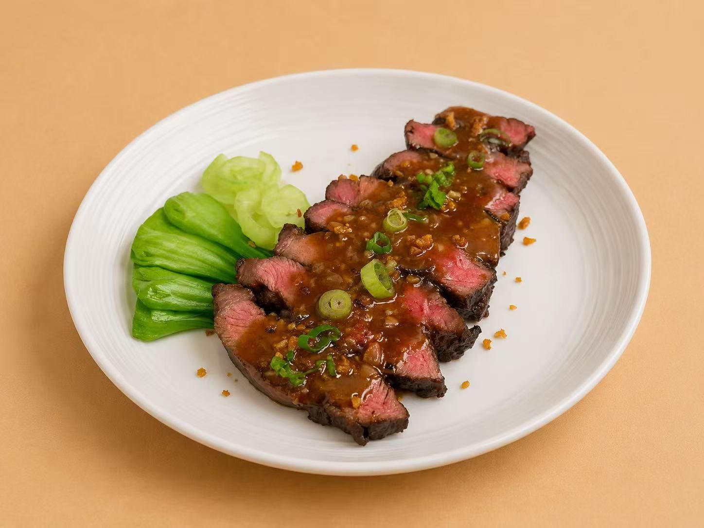 Grilled prime New York strip steak at Thai Society, a Thai Restaurant in Westfield