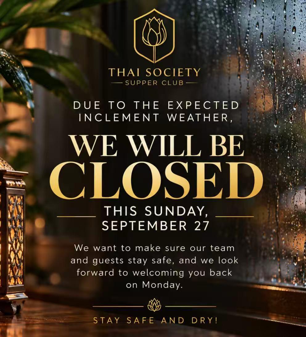 Notice of Special Operating Hours