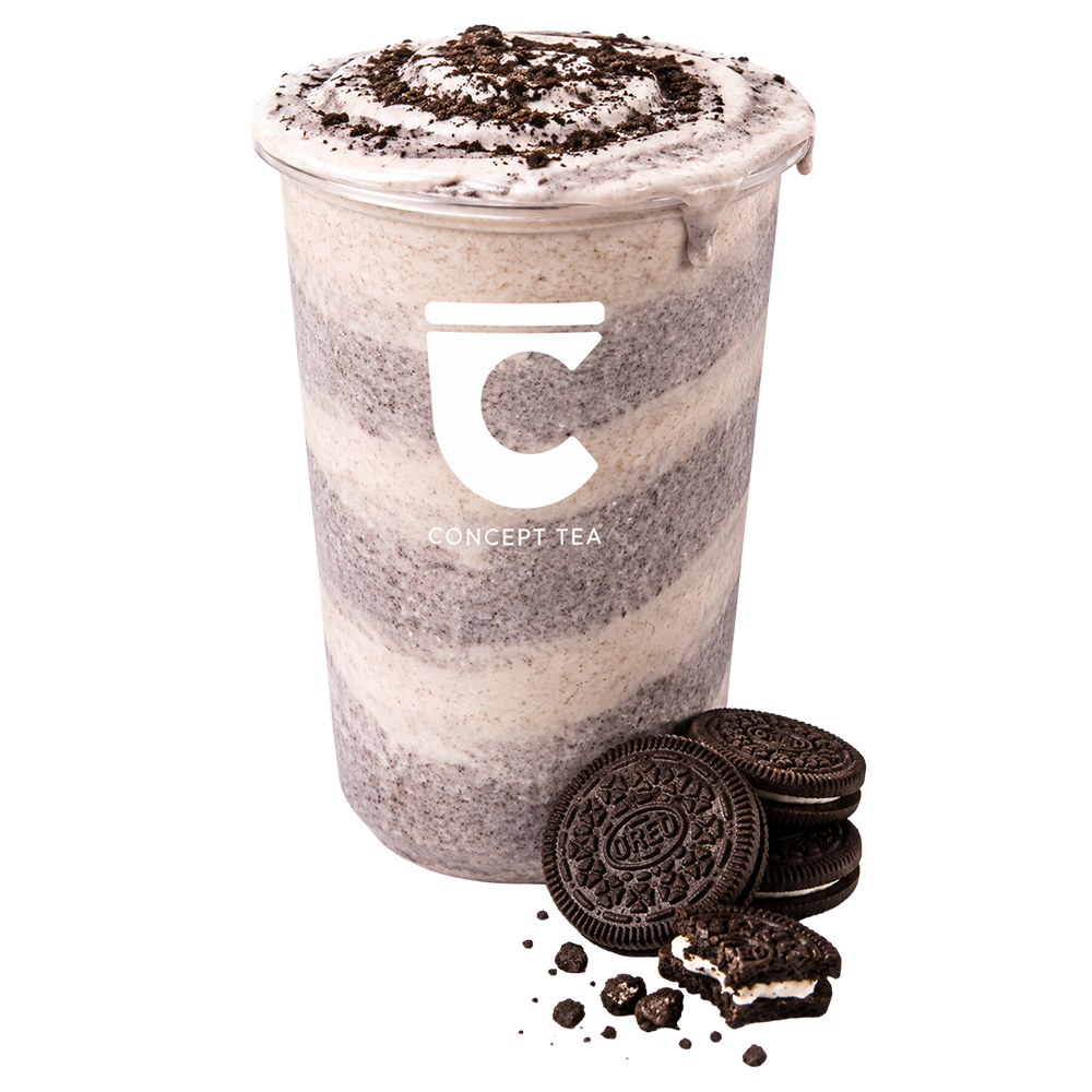 cookie and cream blend at The Concept Tea, a Bubble Tea Shop in Denison
