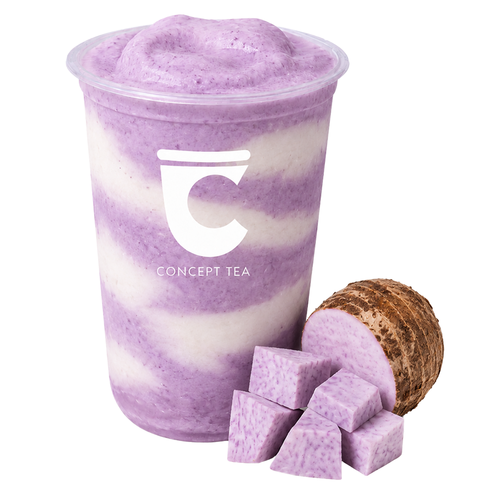 marble taro blend at The Concept Tea, a Bubble Tea Shop in Denison