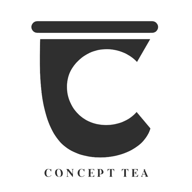 Minimal black cup shaped letter C brand logo at The Concept Tea, a Bubble Tea Shop in Denison