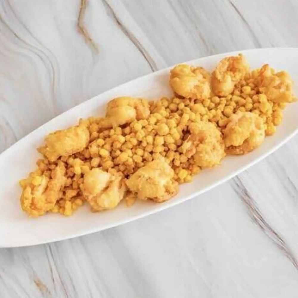 The-Imperial-Treasure-Chinese-Restaurant-Shrimp-w.Corn & Salted-Egg-Yolk-Charlotte Shrimp w. Corn & Salted Egg Yolk at The Imperial Treasure,a Chinese Restaurant in Charlotte