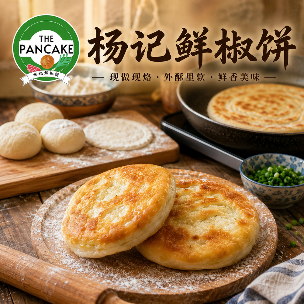 Classic plain fresh pepper pancake at The Pancake, a Chinese Restaurant in Flushing