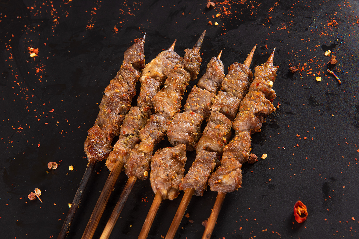Grilled Lamb Skewers at Tipsy Nine，a Asian Fusion Restaurant in Houston