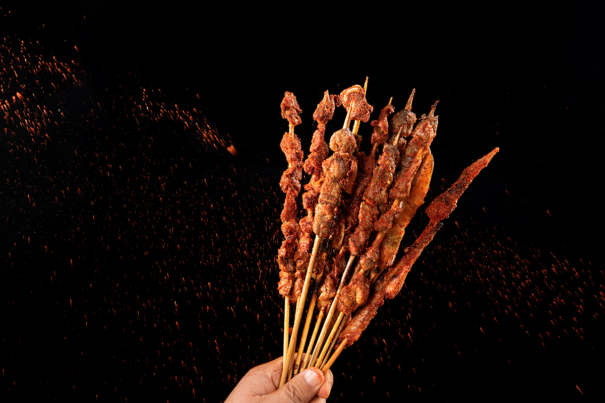 Grilled barbecue meat with spices at Tipsy Nine，a Asian Fusion Restaurant in Houston