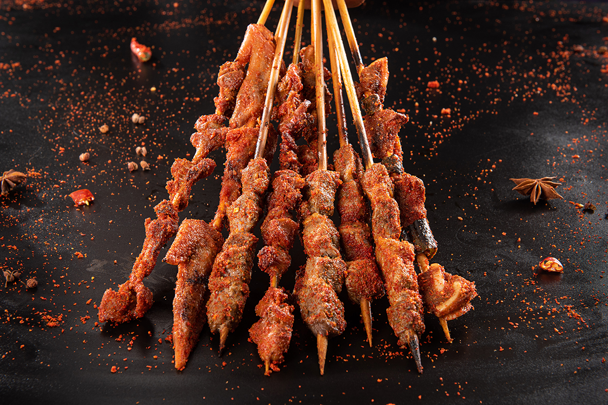 Grilled barbecue meat with spices at Tipsy Nine，a Asian Fusion Restaurant in Houston