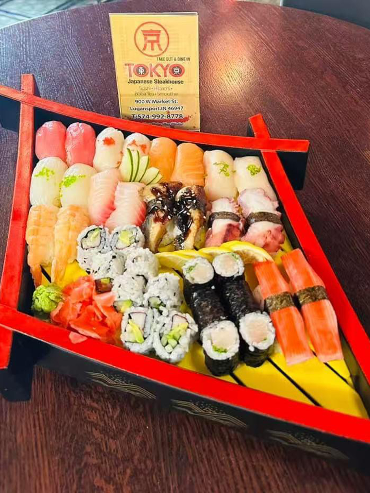 Sushi Boat at Tokyo Steak House, Steak Restaurant in Rochester