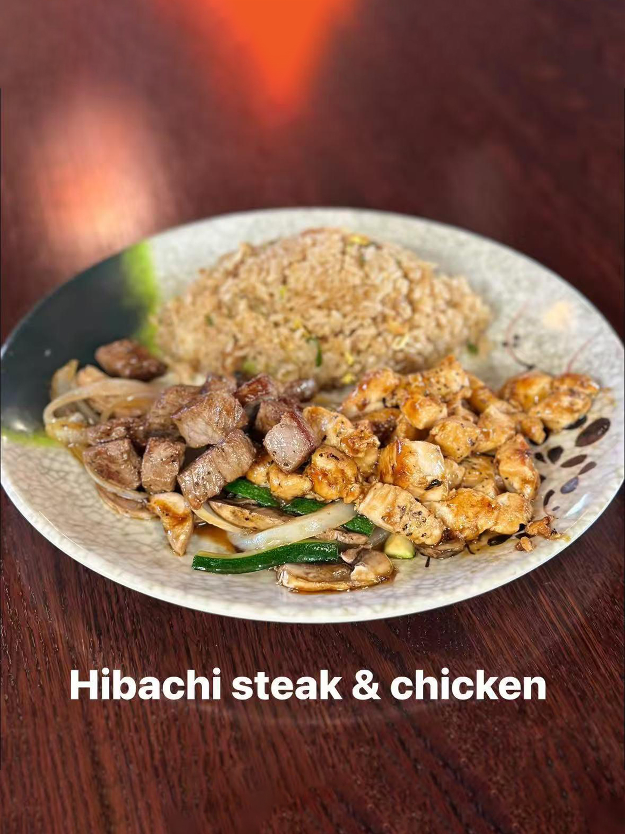 Hibachi steak & chicken at Tokyo Steak House, Steak Restaurant in Rochester