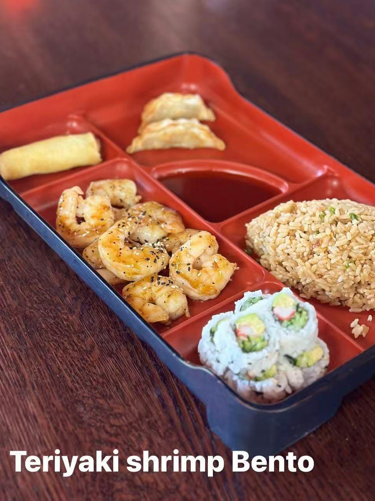 Teriyaki shrimp Bento at Tokyo Steak House, Steak Restaurant in Rochester