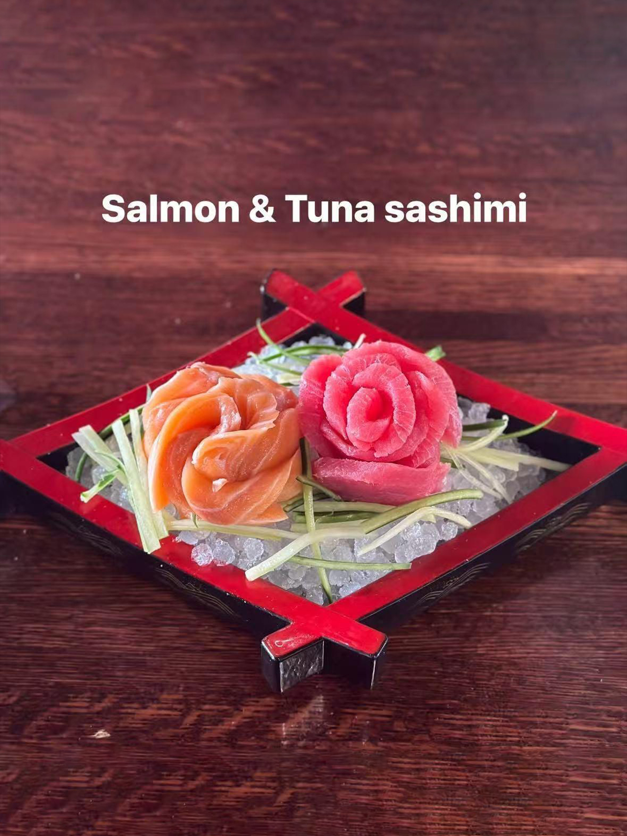 Salmon & Tuna sashimi at Tokyo Steak House, Steak Restaurant in Rochester
